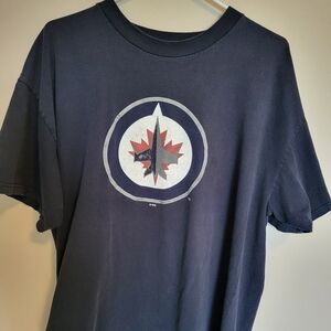 XL Navy Winnipeg Jets T-Shirt